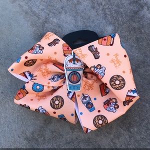 Pumpkin spice hair bow